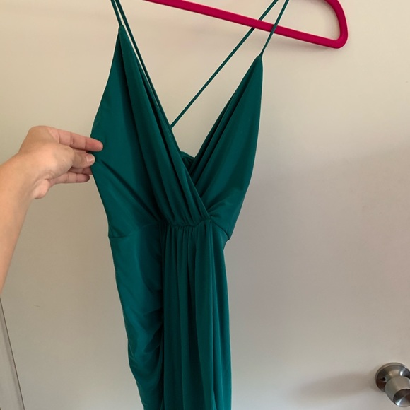 Charlotte Russe emerald dress - Picture 2 of 4